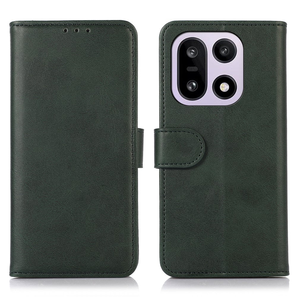 For OnePlus 15 5G Case Cowhide Texture Leather Wallet Phone Cover with Stand