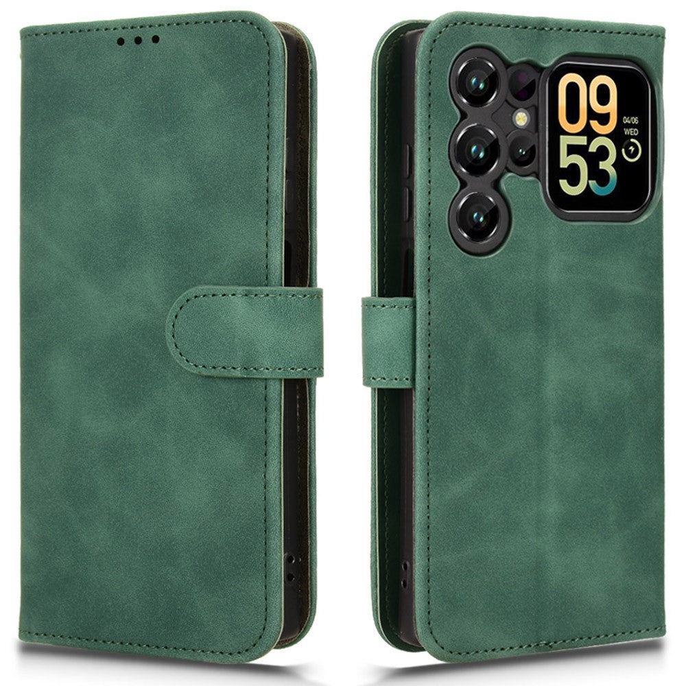 For Oukitel C62  /  C62 Pro Leather Case Skin Feel Anti Drop Wallet Flip Phone Cover