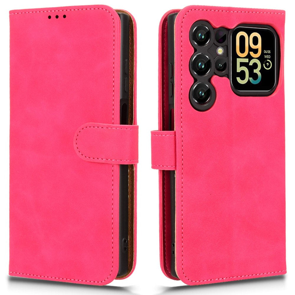 For Oukitel C62  /  C62 Pro Leather Case Skin Feel Anti Drop Wallet Flip Phone Cover