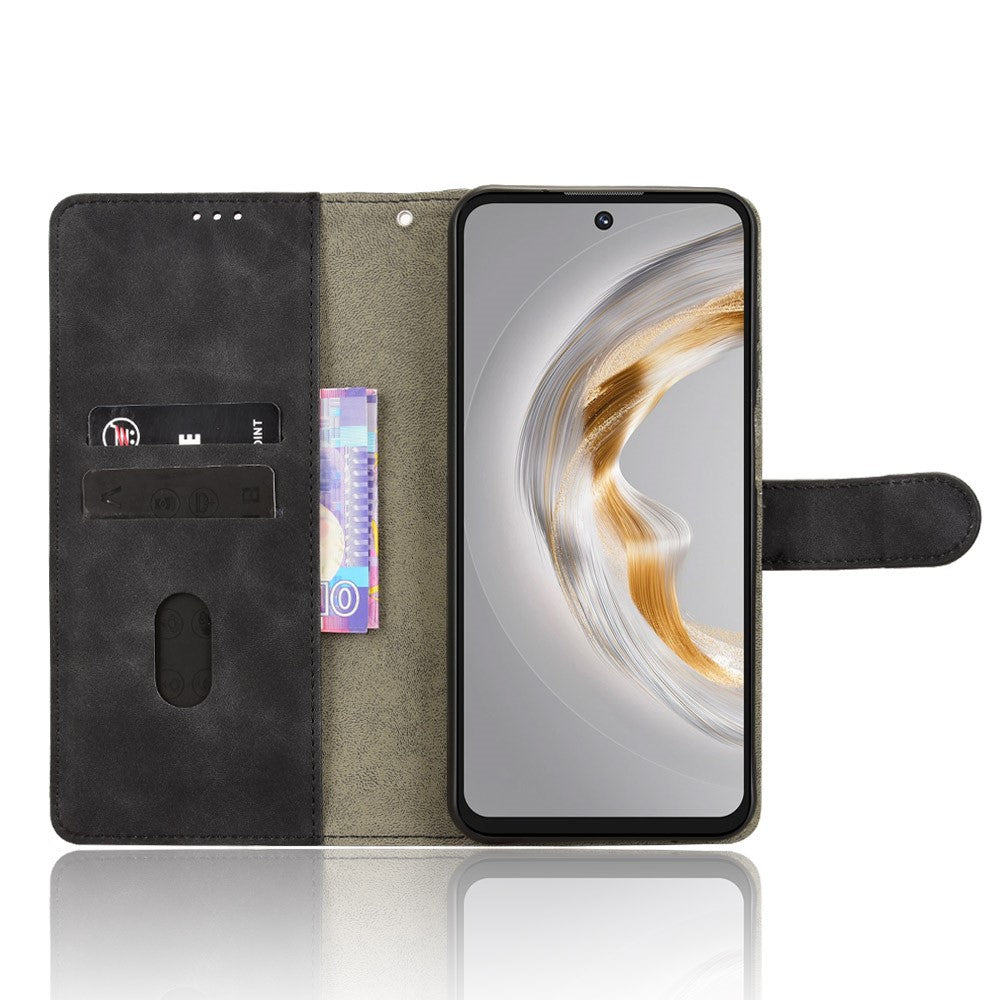 For Oukitel C69 Leather Case Skin Feel Anti Drop Wallet Flip Phone Cover