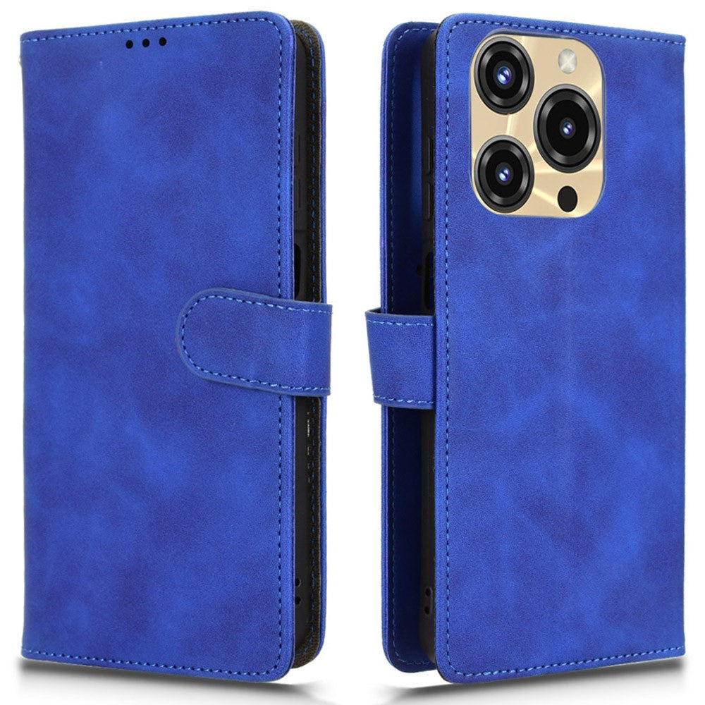 For Oukitel C69 Leather Case Skin Feel Anti Drop Wallet Flip Phone Cover