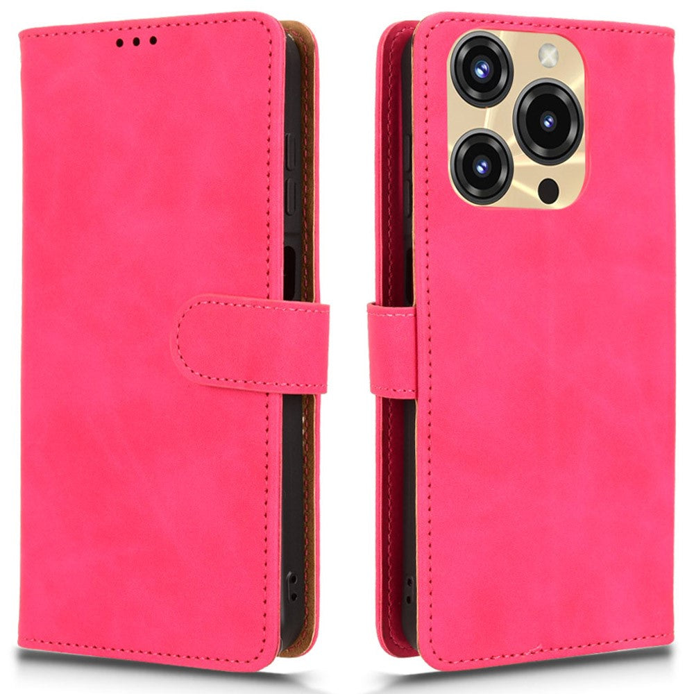 For Oukitel C69 Leather Case Skin Feel Anti Drop Wallet Flip Phone Cover