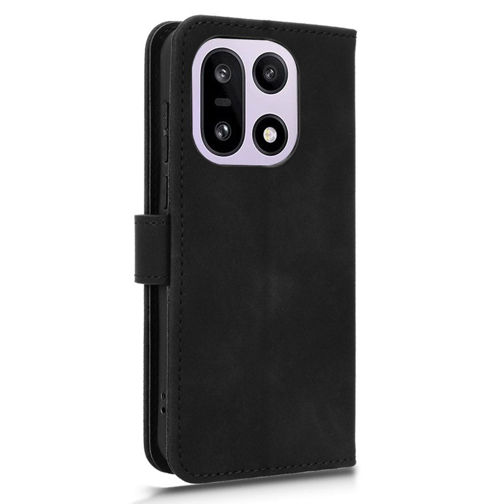 For OnePlus 15 5G Leather Case Skin Feel Anti Drop Wallet Flip Phone Cover