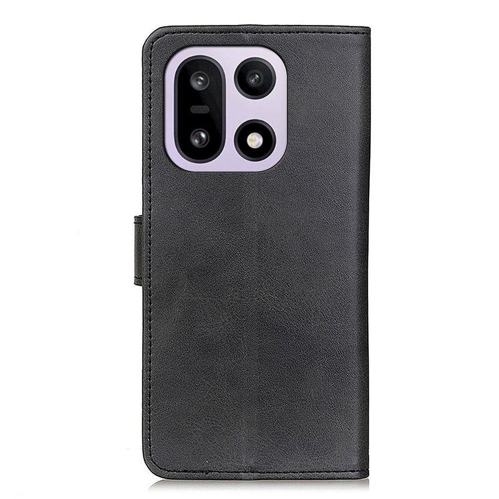 For OnePlus 15 5G Case Cowhide Texture Leather Wallet Stand Phone Cover