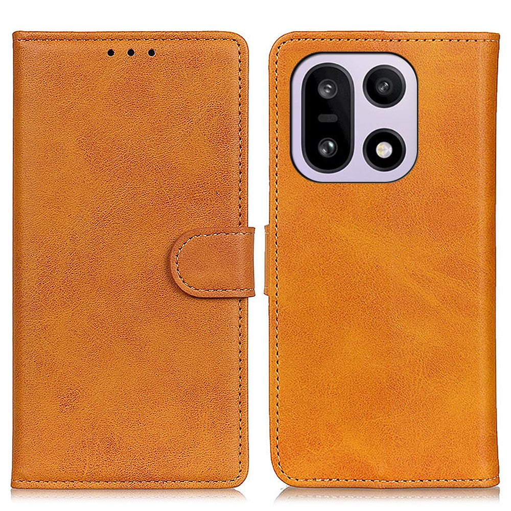 For OnePlus 15 5G Case Cowhide Texture Leather Wallet Stand Phone Cover