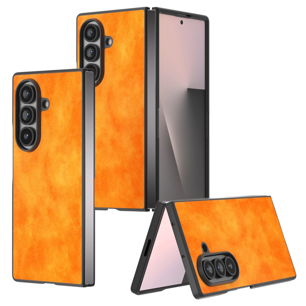 For Samsung Galaxy Z Fold7 5G Case Litchi Texture PU Leather + PC Phone Cover