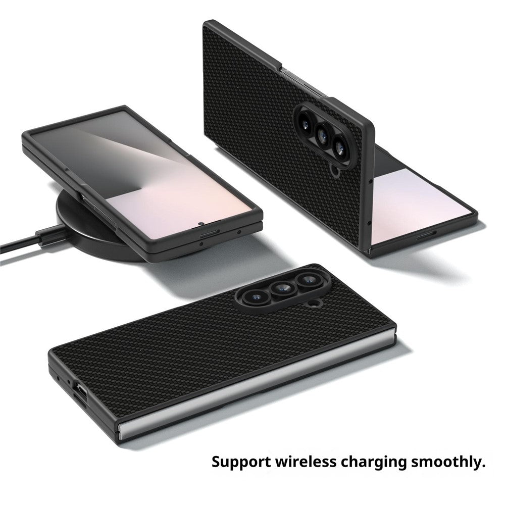 For Samsung Galaxy Z Fold7 5G Case Carbon Fiber Texture PU + PC Phone Cover