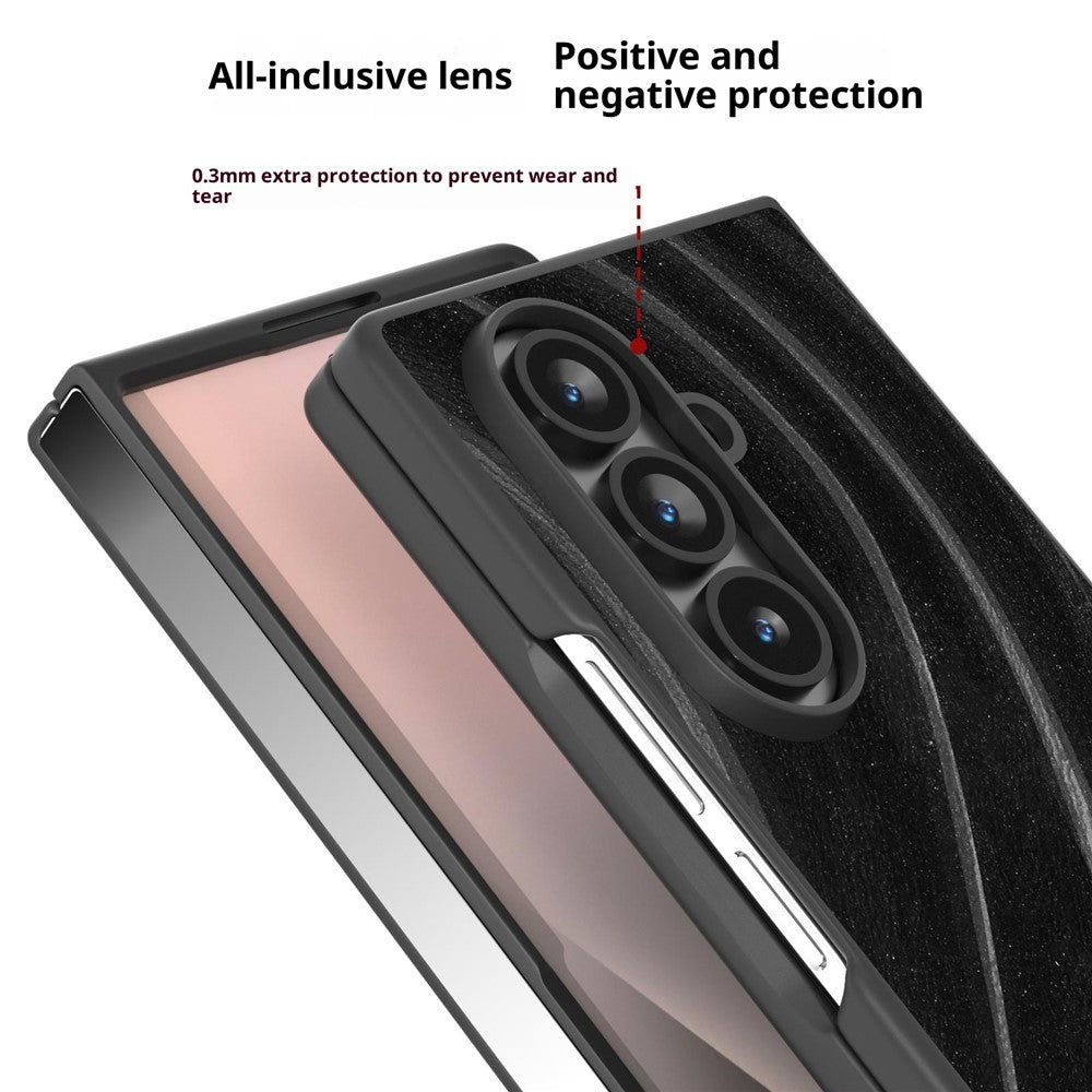 For Samsung Galaxy Z Fold7 5G Case Milky Way Pattern PU + PC Shockproof Phone Cover