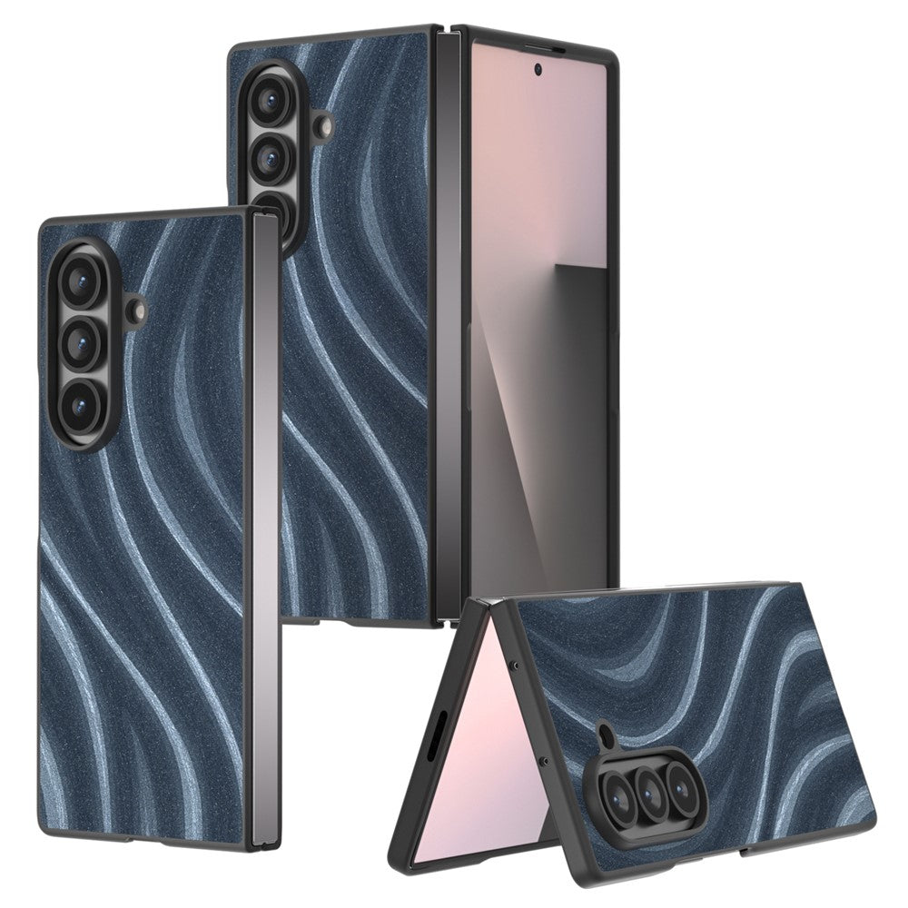 For Samsung Galaxy Z Fold7 5G Case Milky Way Pattern PU + PC Shockproof Phone Cover