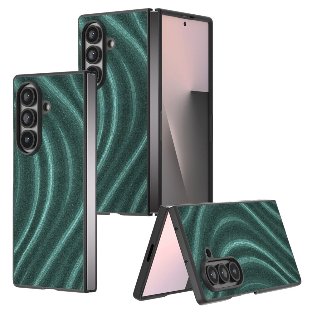 For Samsung Galaxy Z Fold7 5G Case Milky Way Pattern PU + PC Shockproof Phone Cover