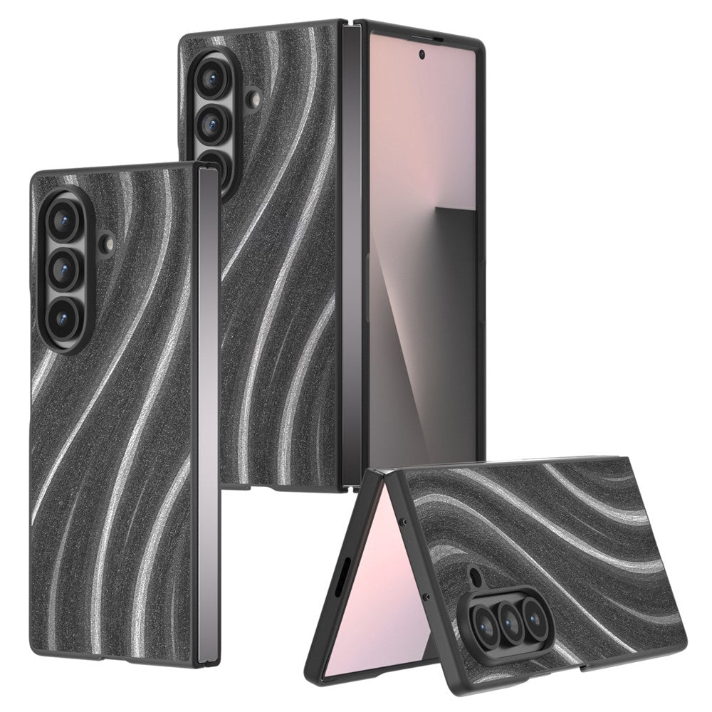 For Samsung Galaxy Z Fold7 5G Case Milky Way Pattern PU + PC Shockproof Phone Cover