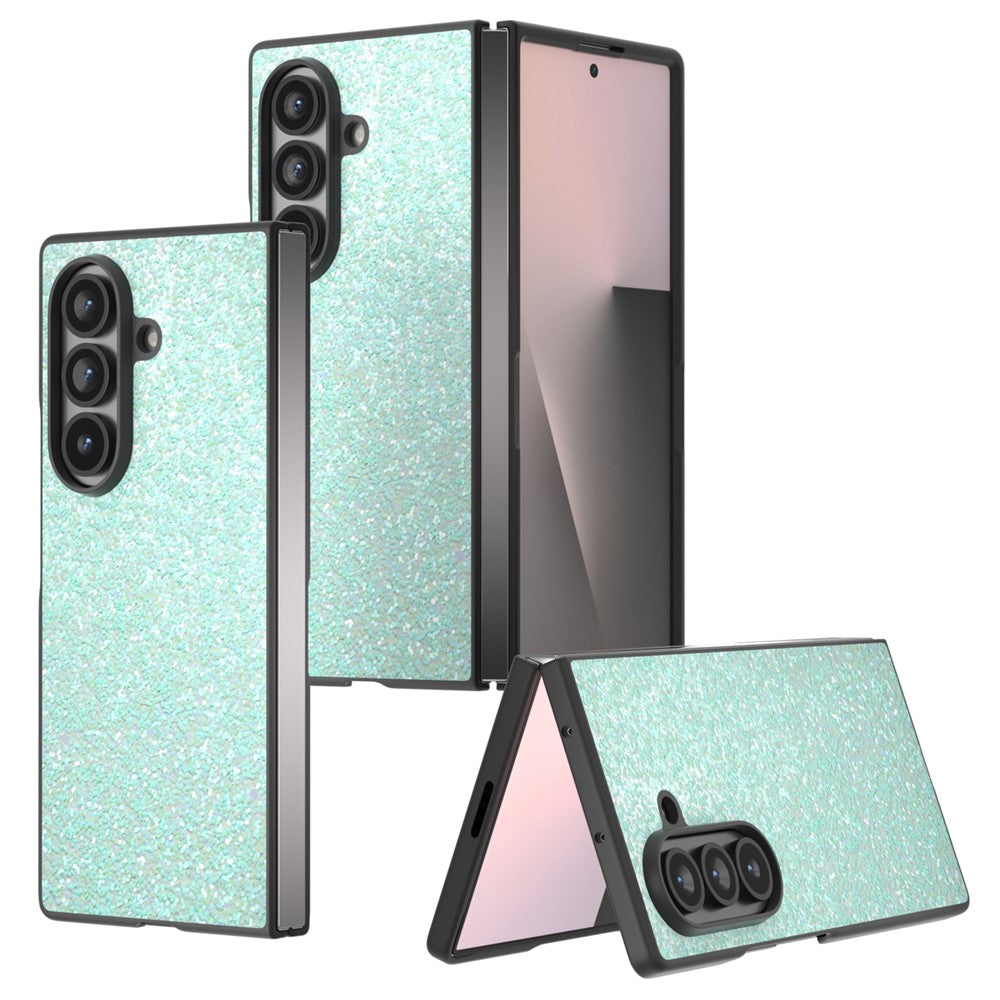 For Samsung Galaxy Z Fold7 5G Case Colored Glitter PU + PC Shockproof Phone Cover