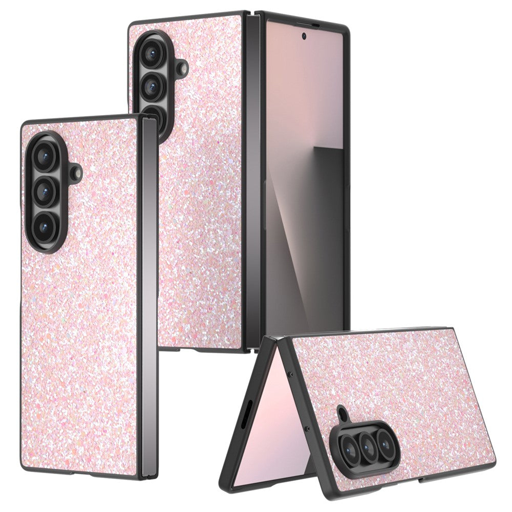 For Samsung Galaxy Z Fold7 5G Case Colored Glitter PU + PC Shockproof Phone Cover