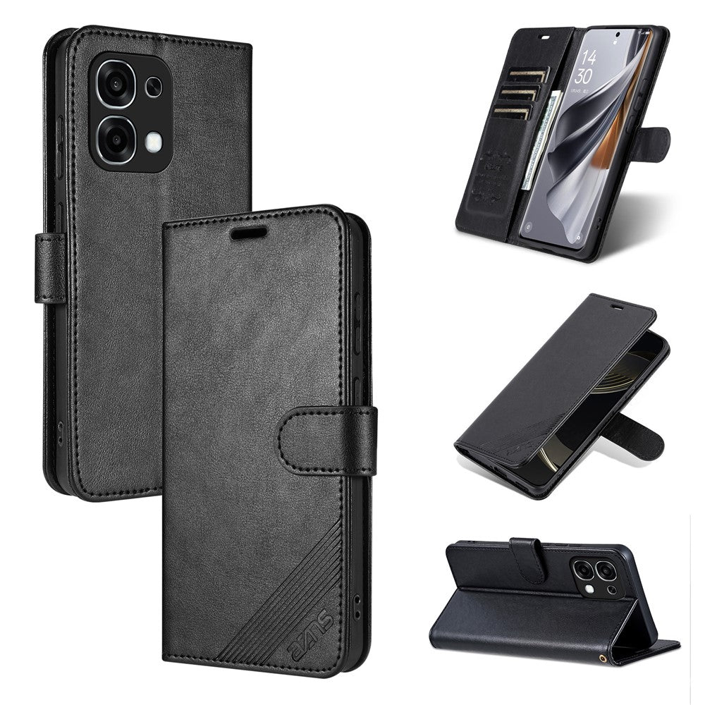 AZNS For Oppo F31 5G Case Anti-Scratch PU Leather Stand Wallet Phone Cover