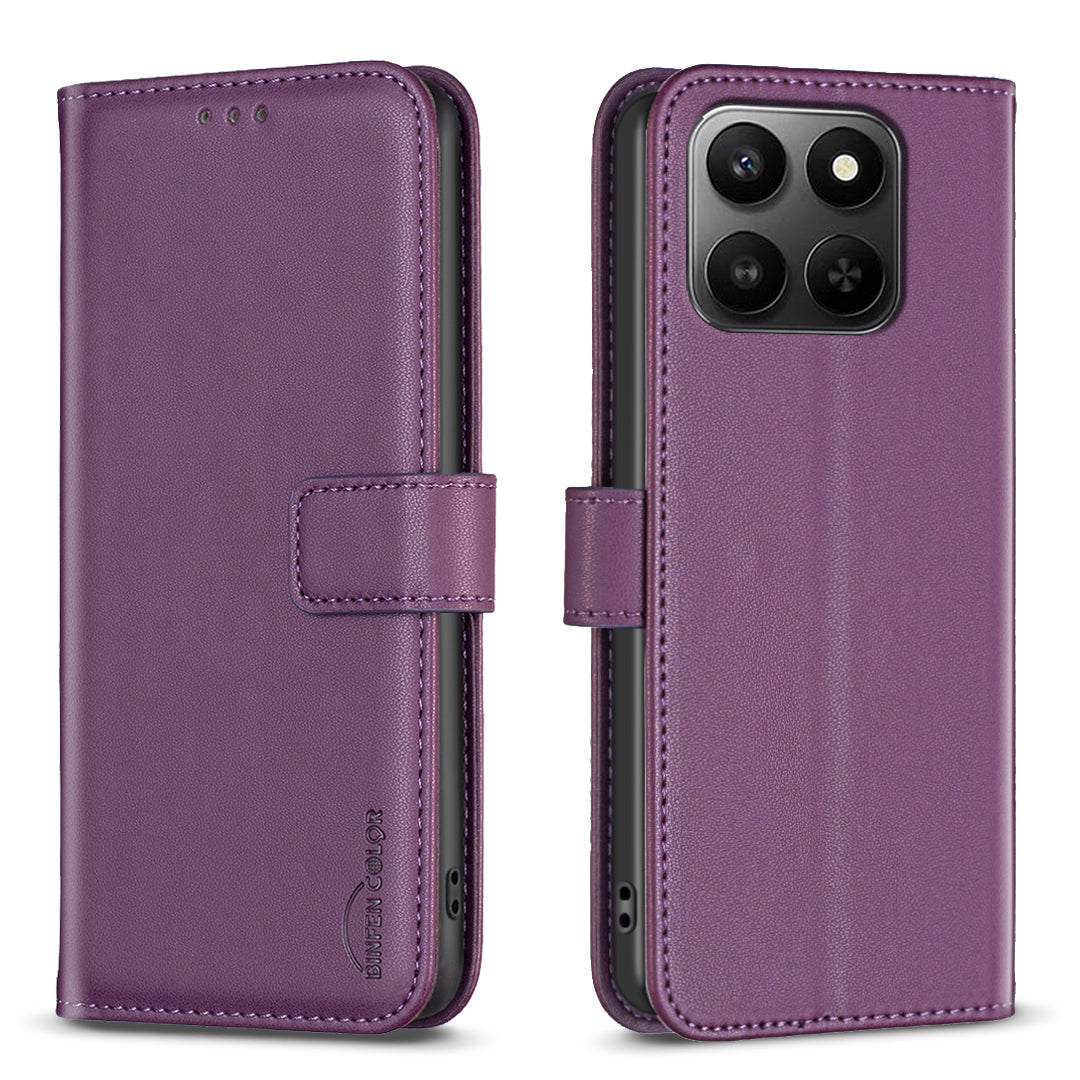 For Honor X7d 5G / Honor X7d 4G Phone Case BINFEN COLOR BF17 Wallet Folio Flip Leather Cover