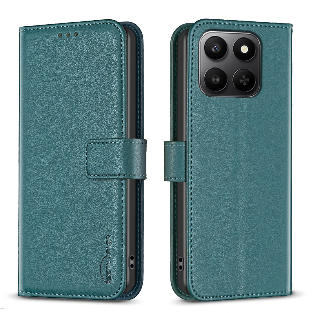For Honor X7d 5G / Honor X7d 4G Phone Case BINFEN COLOR BF17 Wallet Folio Flip Leather Cover