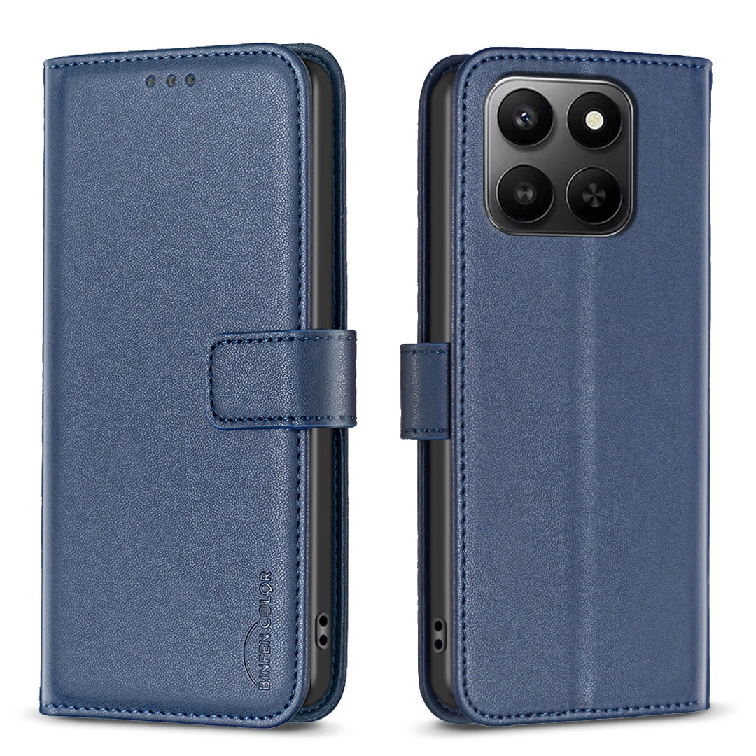 For Honor X7d 5G / Honor X7d 4G Phone Case BINFEN COLOR BF17 Wallet Folio Flip Leather Cover