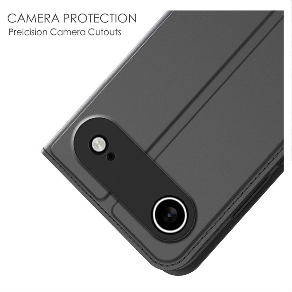 For iPhone Air Case PU Leather Phone Cover with Card Holder Stand