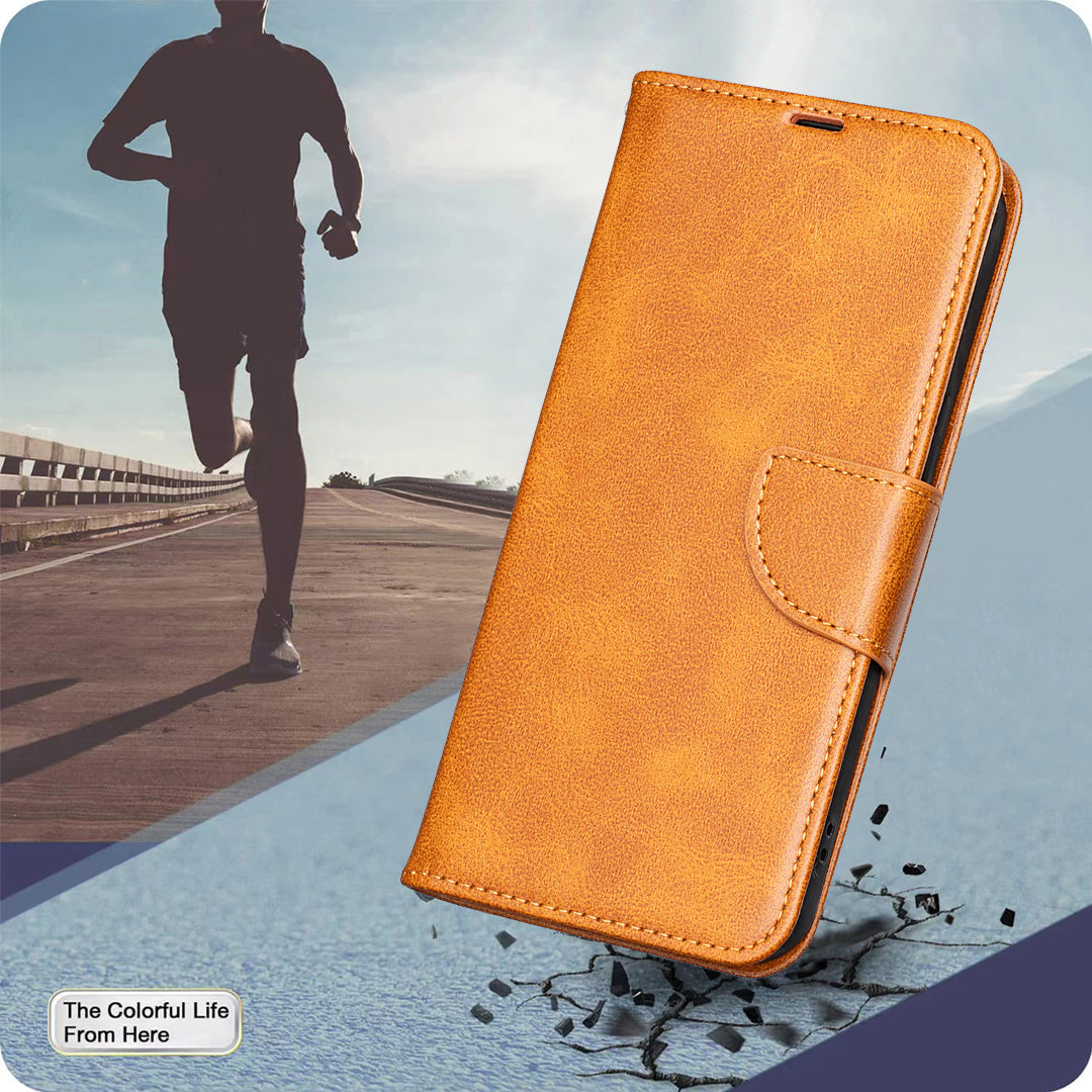 For Honor X5c 4G / Honor X5c Plus 4G Case Shockproof PU Leather Cover with Wallet Card Slots