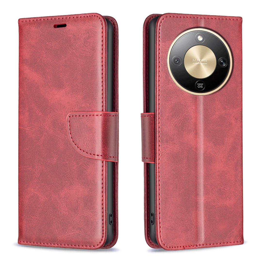 Étui en cuir PU antichoc pour Honor X9d 5G avec emplacements pour cartes portefeuille