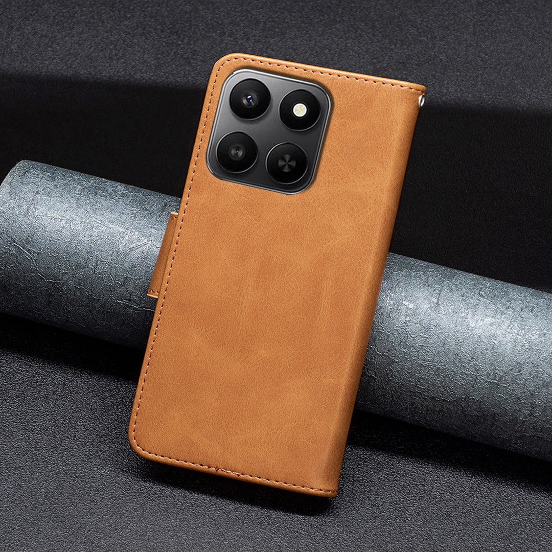 For Honor X7d 5G / Honor X7d 4G Case Shockproof PU Leather Cover with Wallet Card Slots