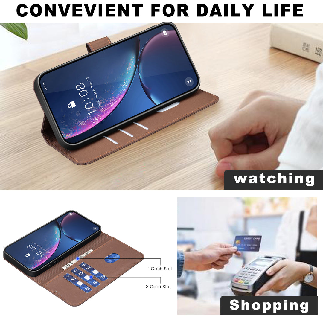 For Samsung Galaxy S26 Pro Case BINFEN COLOR BF35 Geometry Imprinted Leather Phone Cover RFID Blocking Wallet Stand