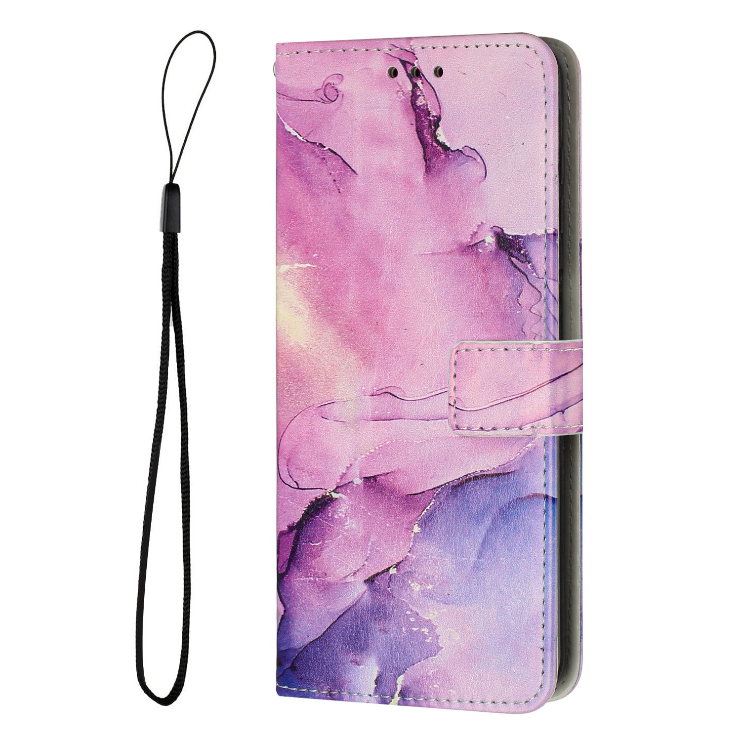 For Realme 15T 5G Stand Case Marble Pattern PU Leather Wallet Phone Cover