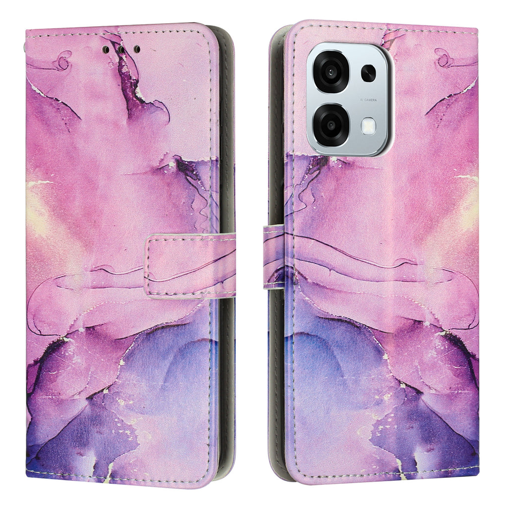 For Oppo A6 Pro 5G / Oppo A6 Pro 4G / Oppo F31 5G Stand Case Marble Pattern PU Leather Wallet Phone Cover