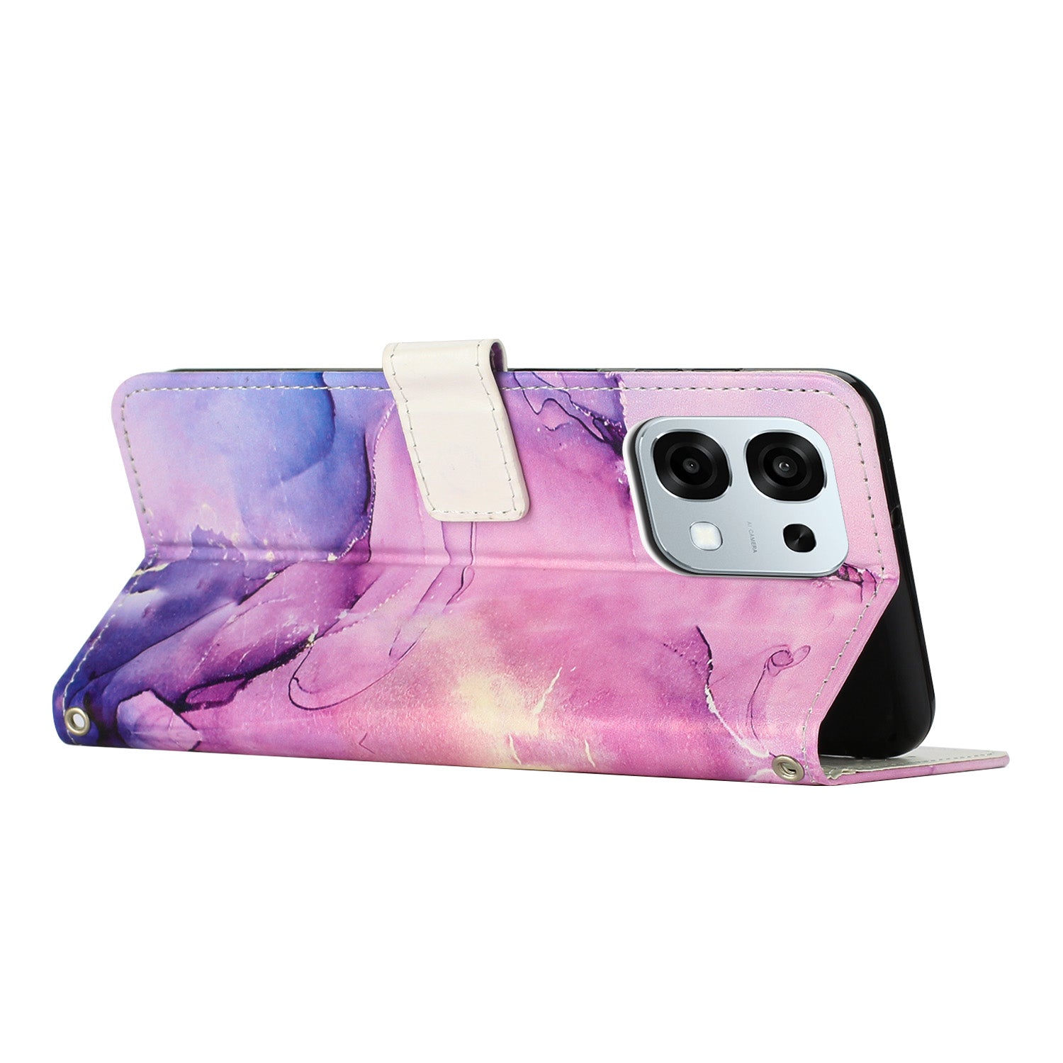 For Oppo A6 Pro 5G / Oppo A6 Pro 4G / Oppo F31 5G Stand Case Marble Pattern PU Leather Wallet Phone Cover
