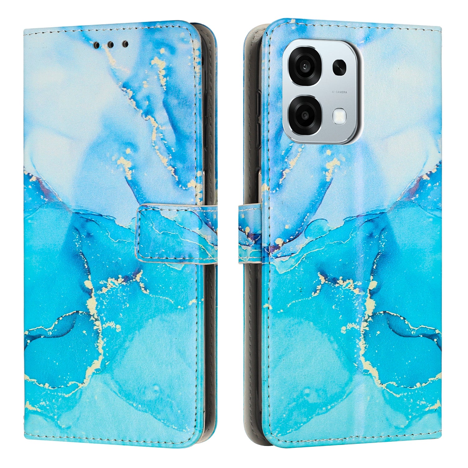 For Oppo A6 Pro 5G / Oppo A6 Pro 4G / Oppo F31 5G Stand Case Marble Pattern PU Leather Wallet Phone Cover