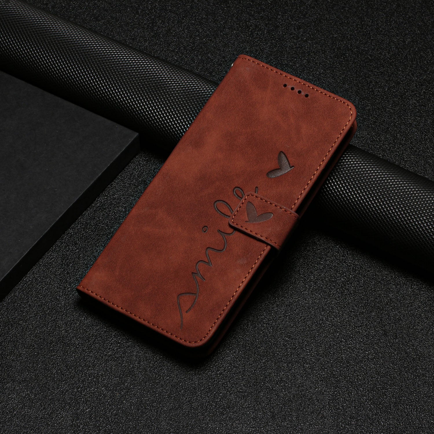 For Oppo A6 Pro 5G / Oppo A6 Pro 4G / Oppo F31 5G Stand Case PU Leather Phone Cover Imprinted Heart Pattern