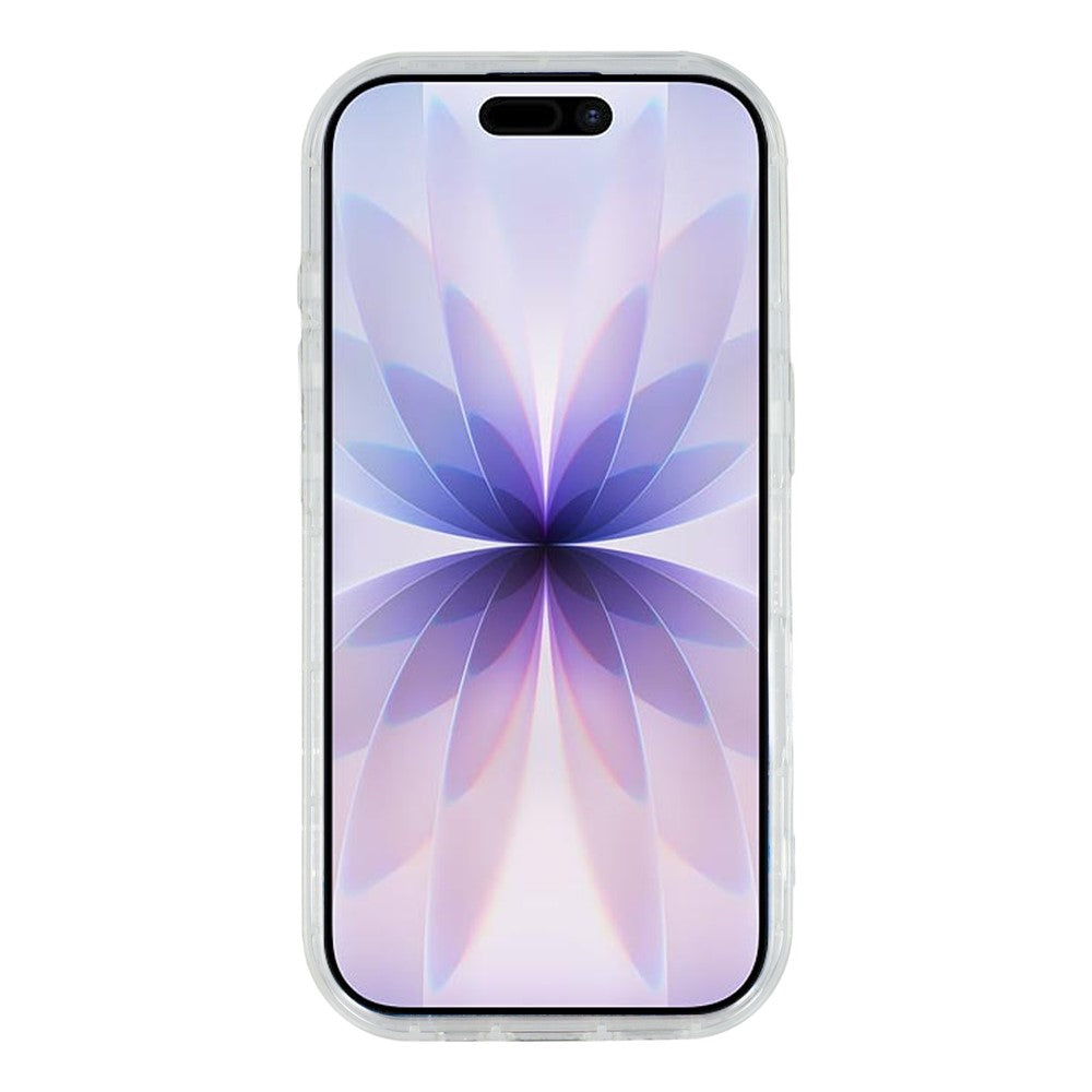 For iPhone 17 Case Glitter Epoxy Soft TPU Clear Back Cover