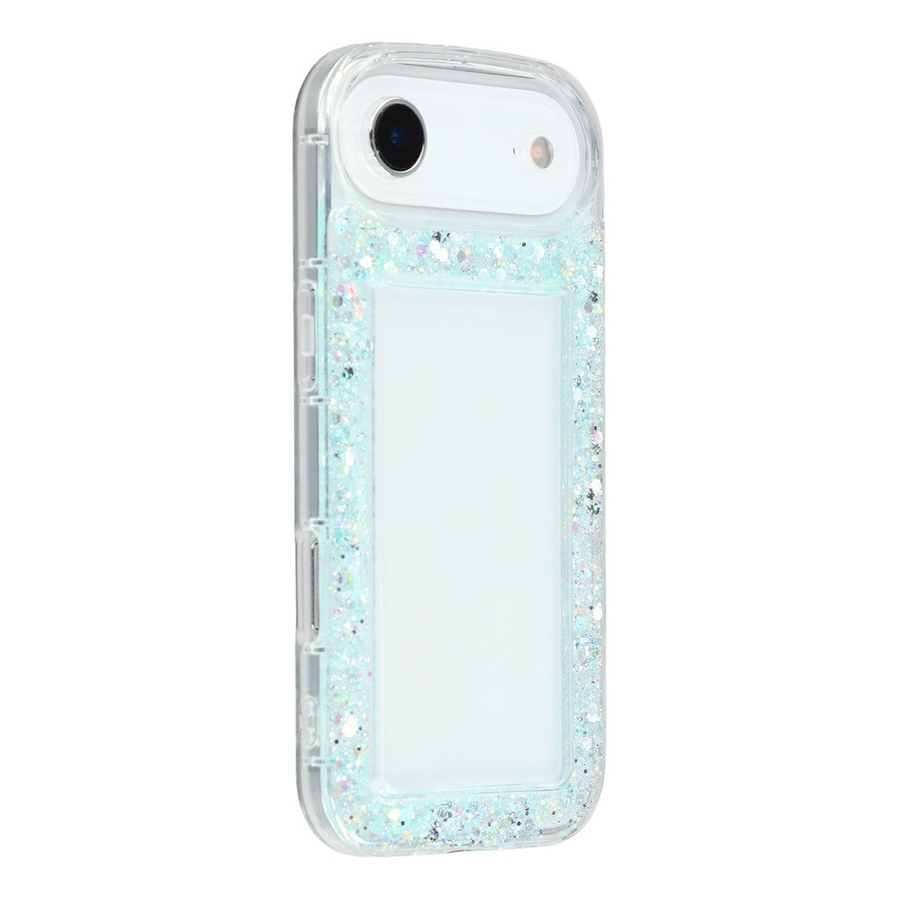 For iPhone Air Case Glitter Epoxy Soft TPU Clear Back Cover