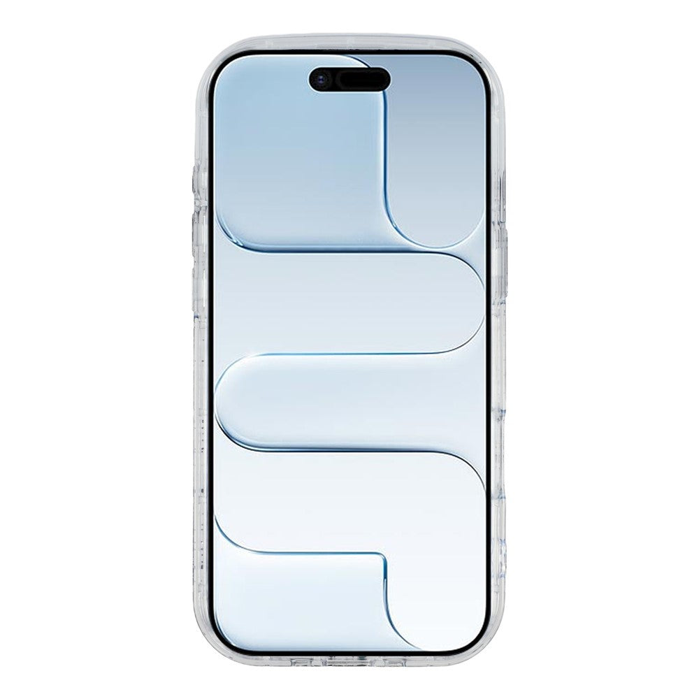 For iPhone Air Case Glitter Epoxy Soft TPU Clear Back Cover