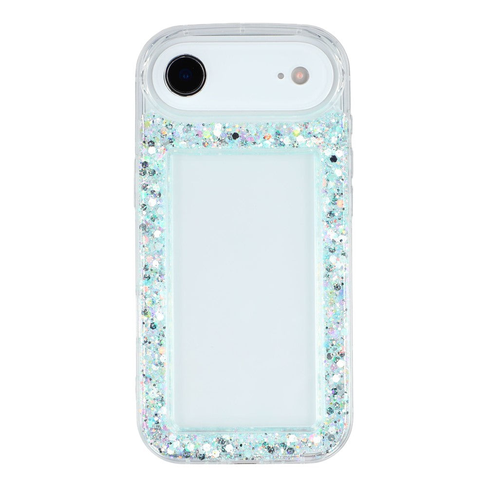 For iPhone Air Case Glitter Epoxy Soft TPU Clear Back Cover