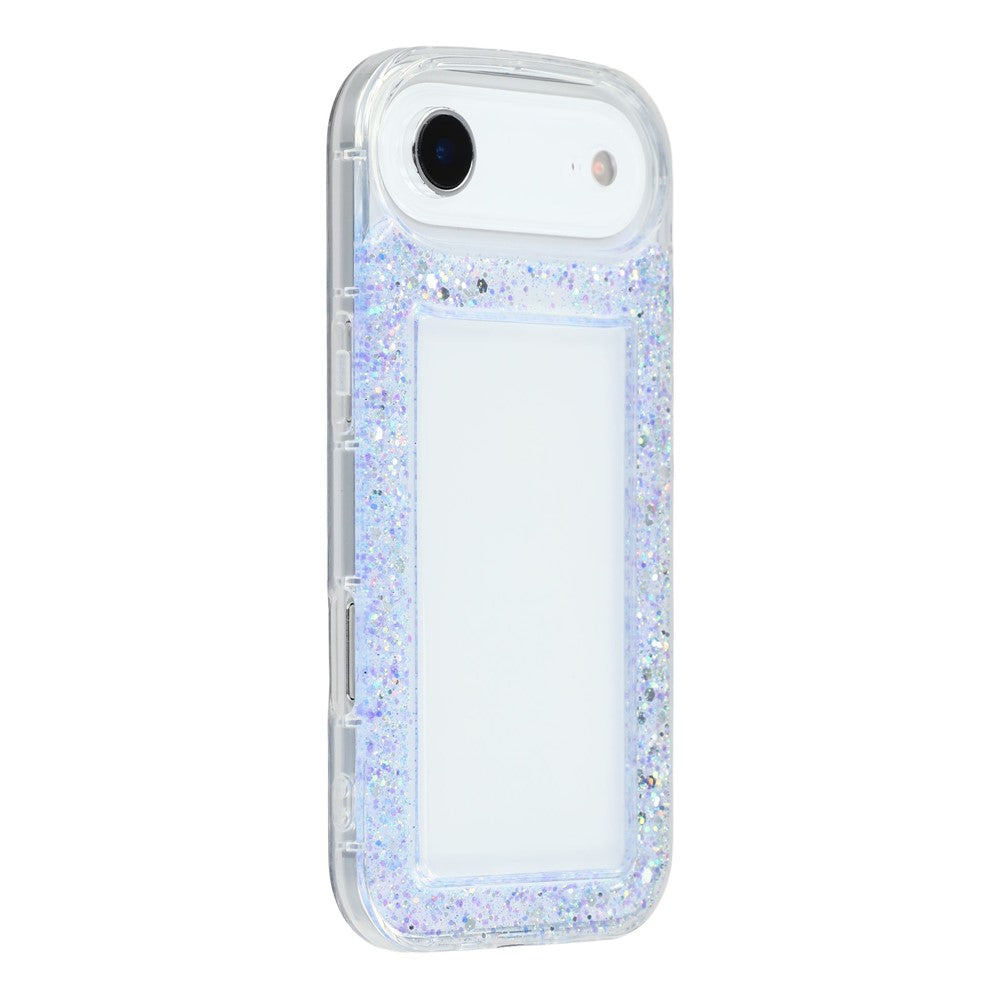 Coque pour iPhone Air en époxy pailleté, TPU souple et transparent