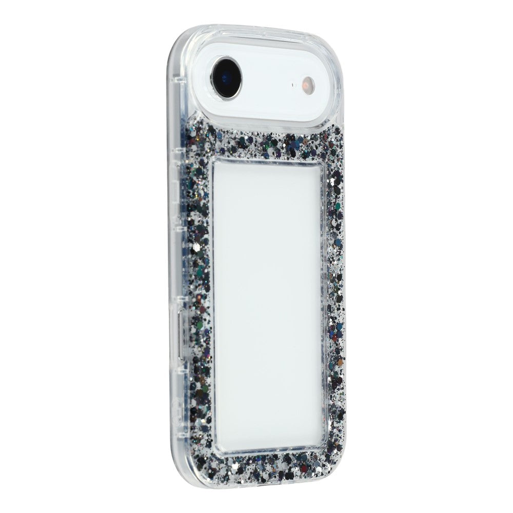 For iPhone Air Case Glitter Epoxy Soft TPU Clear Back Cover