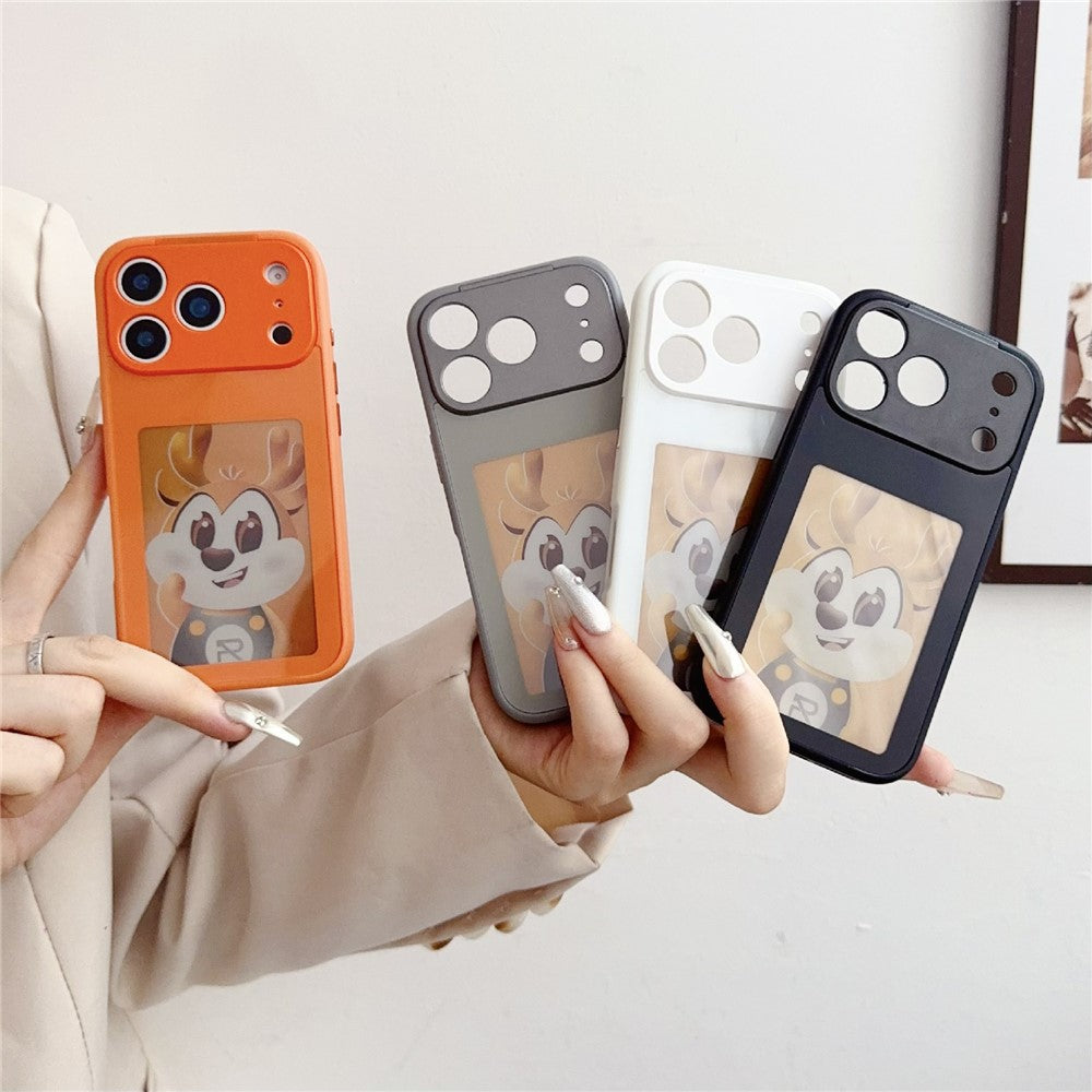 For iPhone 17 Pro Max Smart E-Ink Phone Case 4 Color HD 4 inch Display NFC DIY Customized Screen