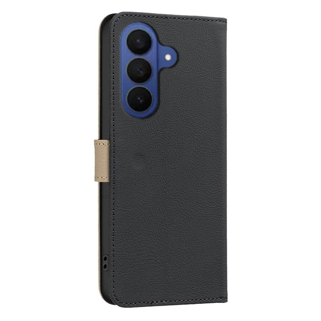 For Samsung Galaxy S26 Pro Leather Case BINFEN COLOR BF36 Floral Pattern Phone Cover RFID Blocking Wallet Stand