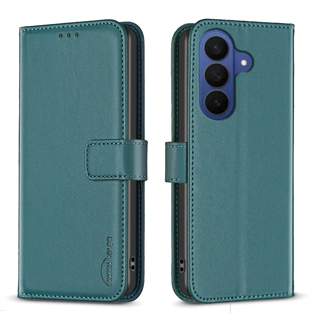 For Samsung Galaxy S26 Pro Phone Case BINFEN COLOR BF17 Wallet Folio Flip Leather Cover