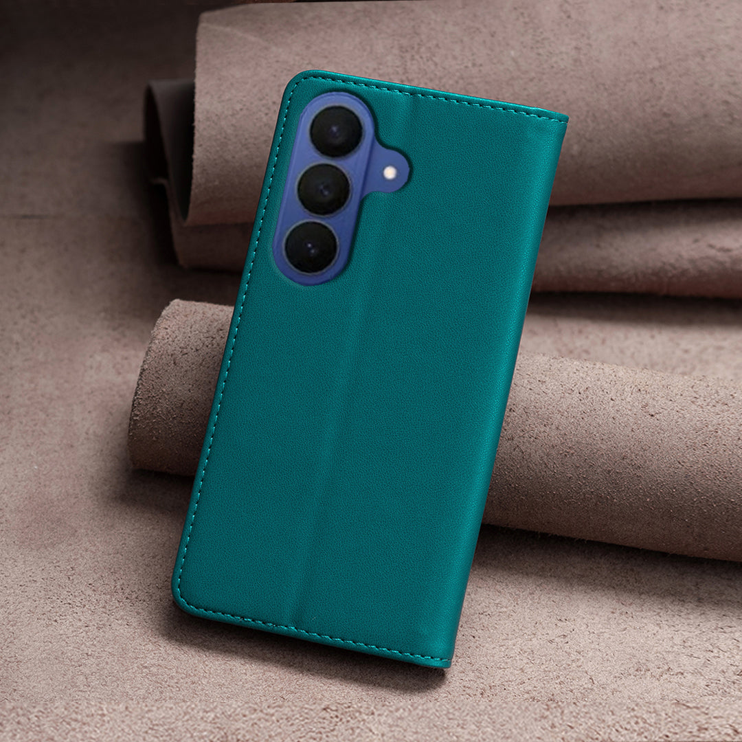 For Samsung Galaxy S26 Pro Leather Case BINFEN COLOR BF18 Phone Stand Cover with Card Slots