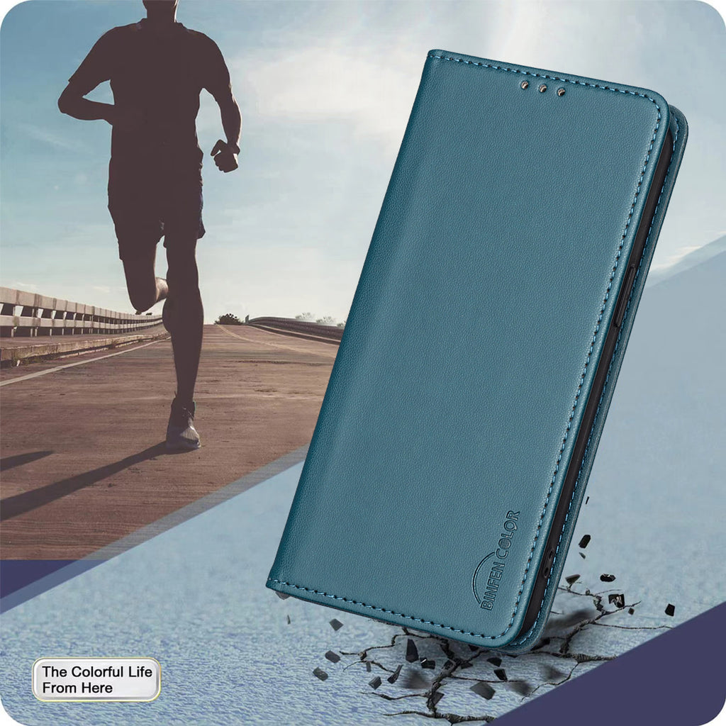 For Samsung Galaxy S26 Pro Leather Case BINFEN COLOR BF18 Phone Stand Cover with Card Slots