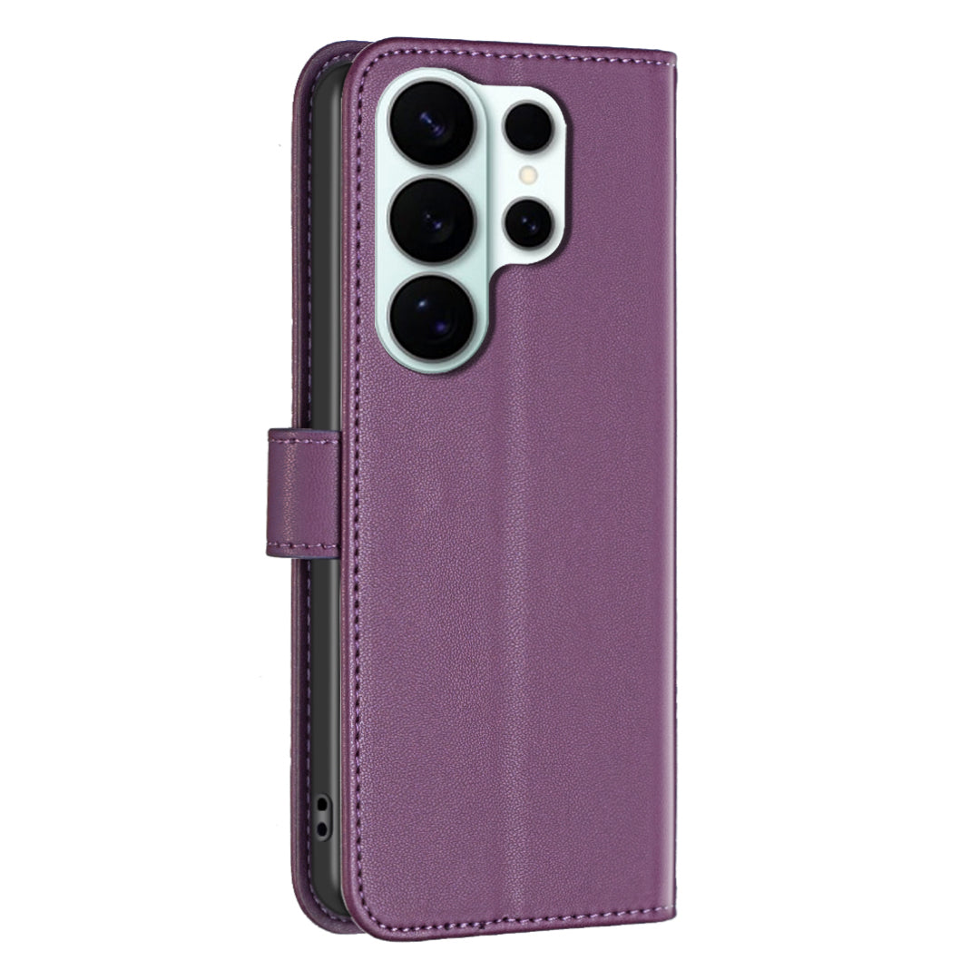 For Samsung Galaxy S26 Ultra Phone Case BINFEN COLOR BF17 Wallet Folio Flip Leather Cover