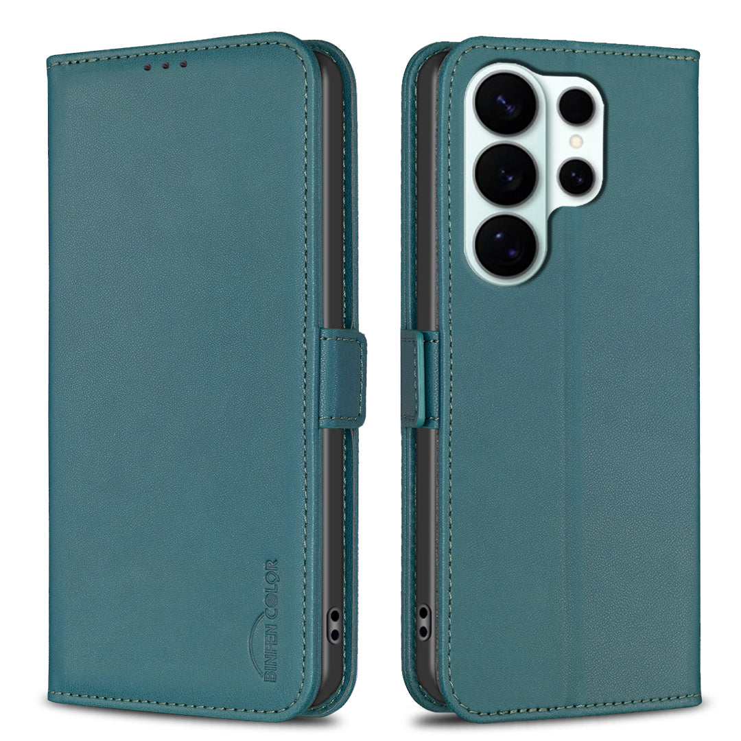 For Samsung Galaxy S26 Ultra Case BINFEN COLOR BF31  PU Leather Flip Folio Phone Wallet Cover