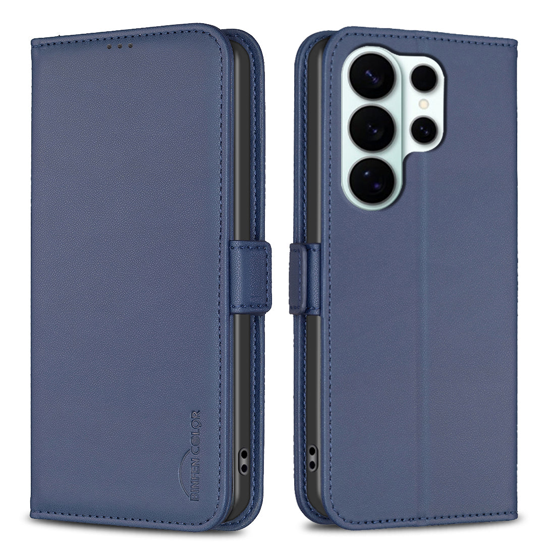 For Samsung Galaxy S26 Ultra Case BINFEN COLOR BF31  PU Leather Flip Folio Phone Wallet Cover