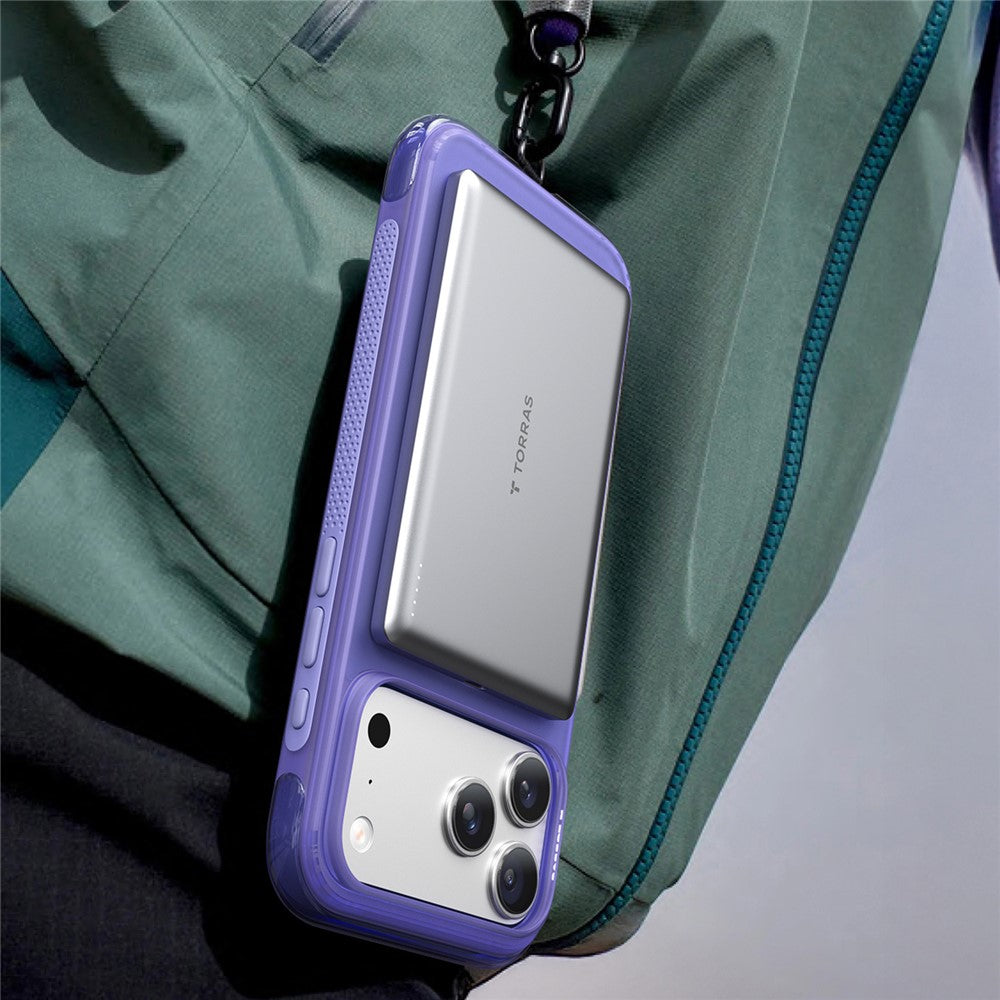 TORRAS Ostand O3 Air Series for iPhone 17 Pro Max Case Compatible with MagSafe Ring Kickstand TPU PC Phone Cover