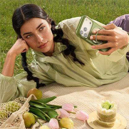 TORRAS Ostand O3 Air Series for iPhone 17 Pro Max Case Compatible with MagSafe Ring Kickstand TPU PC Phone Cover