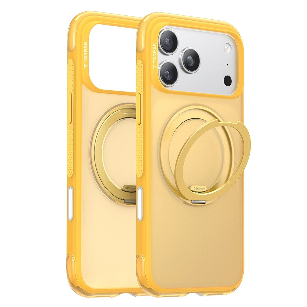 TORRAS Ostand O3 Air Series for iPhone 17 Pro Max Case Compatible with MagSafe Ring Kickstand TPU PC Phone Cover