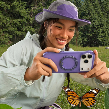 TORRAS Ostand O3 Air Series for iPhone 17 Pro Case Compatible with MagSafe Ring Kickstand TPU PC Phone Cover