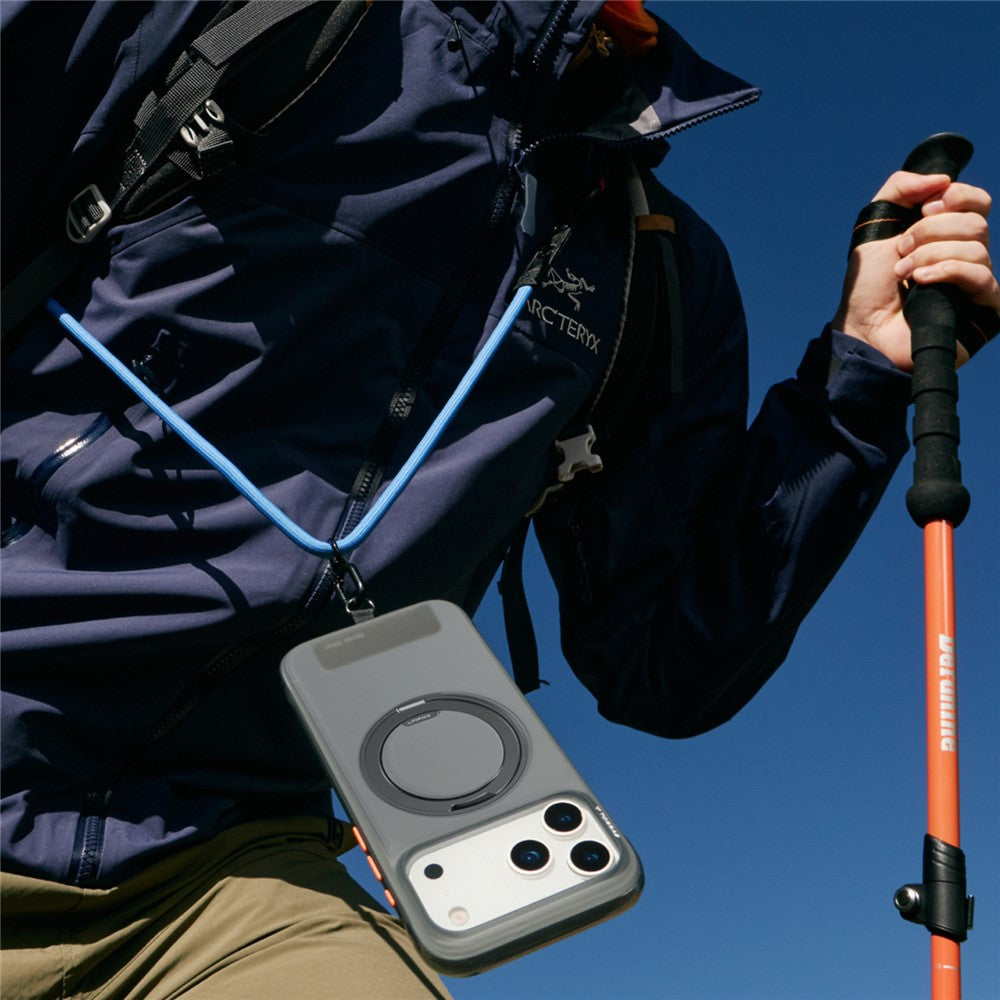 TORRAS Ostand O3 Air Series for iPhone 17 Pro Case Compatible with MagSafe Ring Kickstand TPU PC Phone Cover